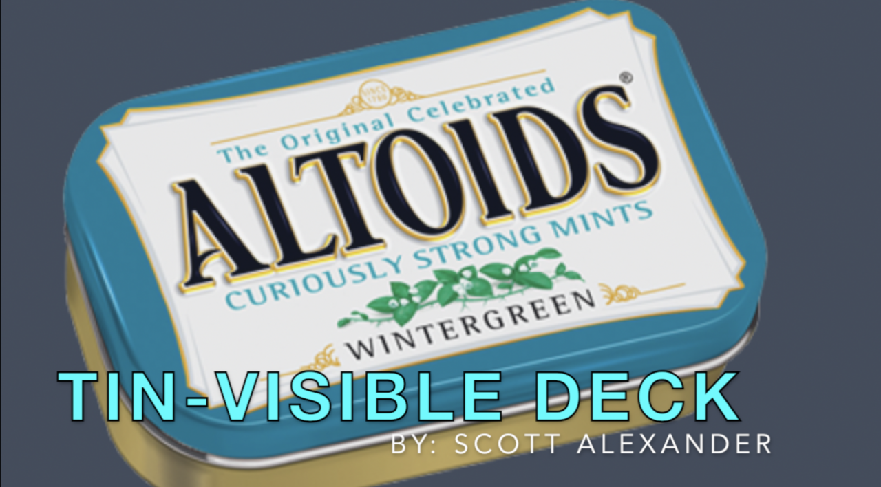 TIN-visible Deck by Scott Alexander (Instant Download) - Click Image to Close